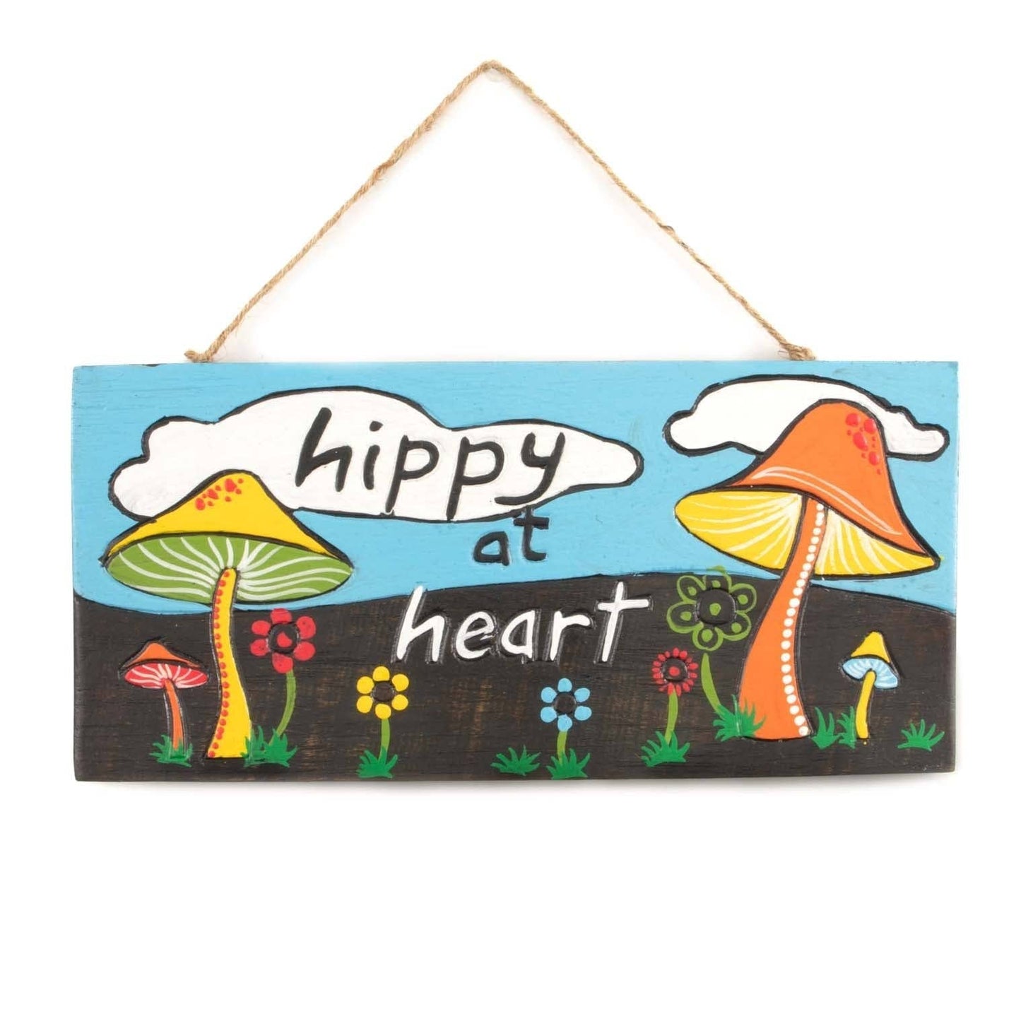 Hippy At Heart Plaque