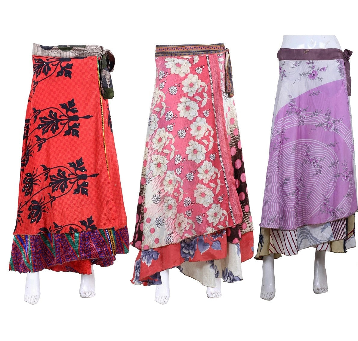 Indian Silk Saree Long Skirt