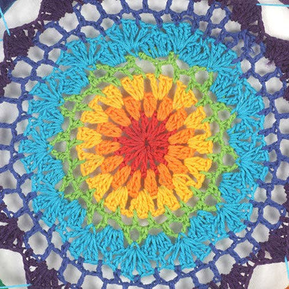 Extra Large Rainbow Crochet Dreamcatcher