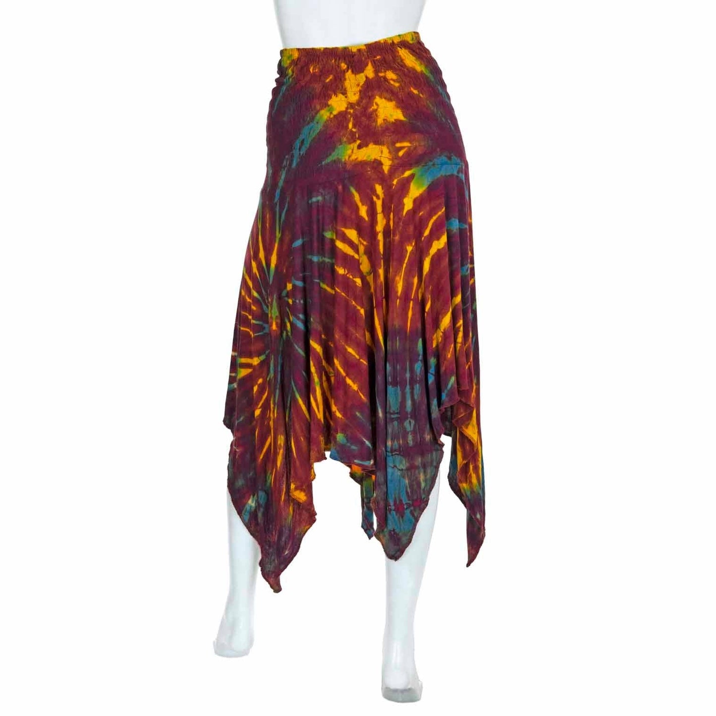 Tie Dye Festival Pixie Dress Skirt: Purple