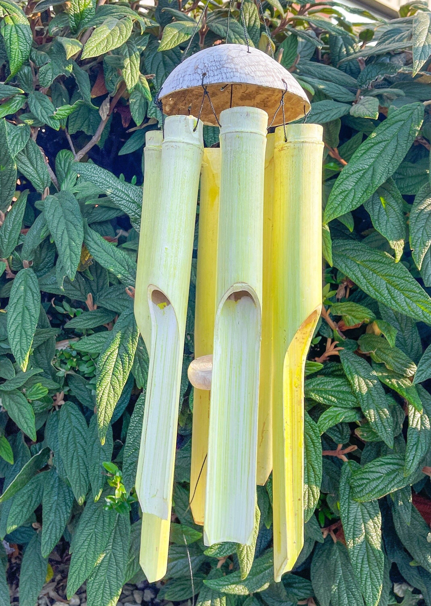 Yellow Bamboo Windchime