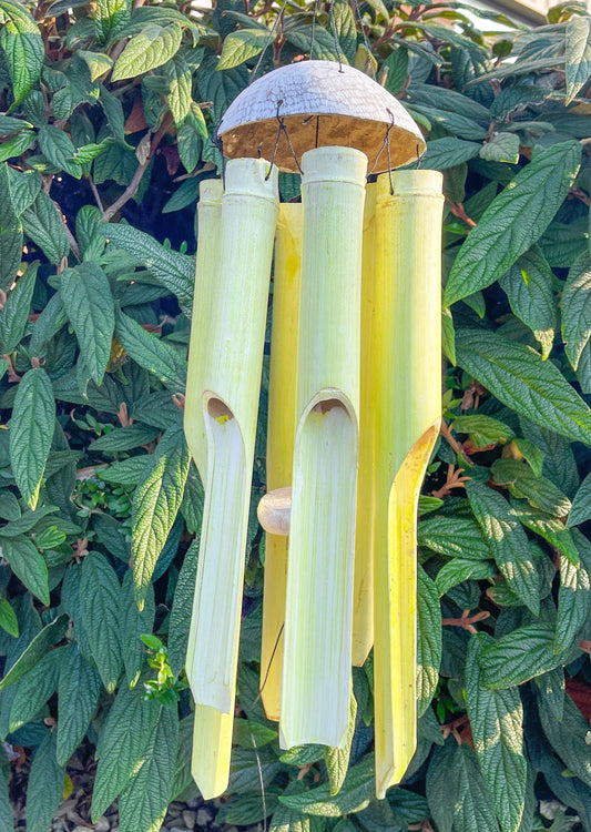 Yellow Bamboo Windchime