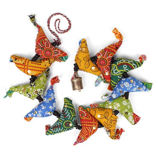 String of Birds with Bell