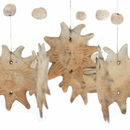 Moon and Star Ceramic Windchime