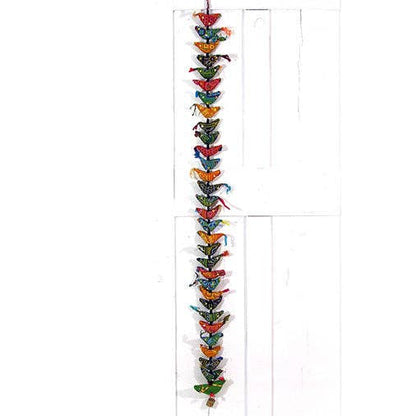 Long String of Birds with Bell