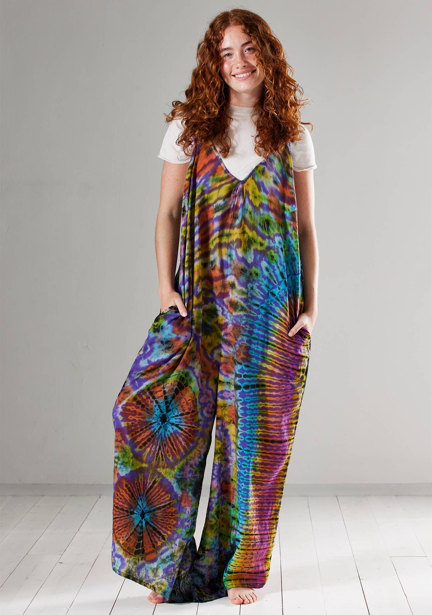 Tie Dye Jumpsuit: Large/Extra Large(LXL)