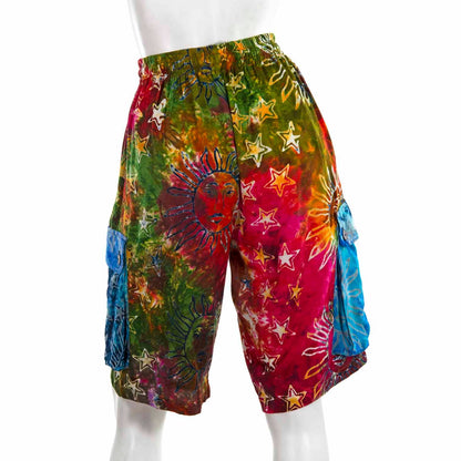 Campur Patch Combat Shorts: Blue