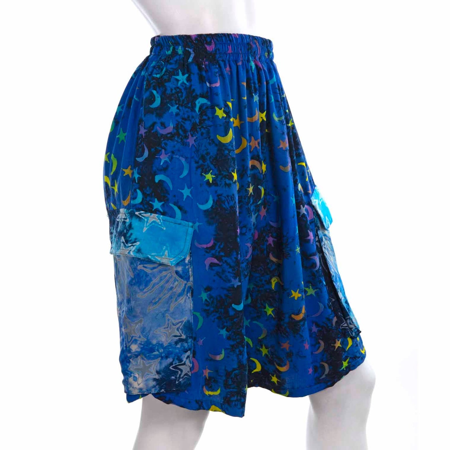 Campur Patch Combat Shorts: Blue