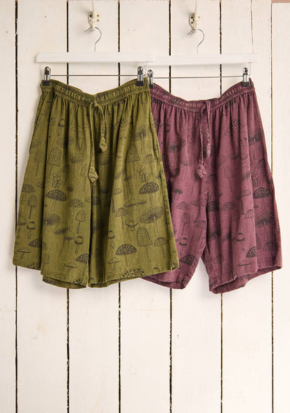 Mushroom Shorts: Khaki(K) / Medium/Large(ML)