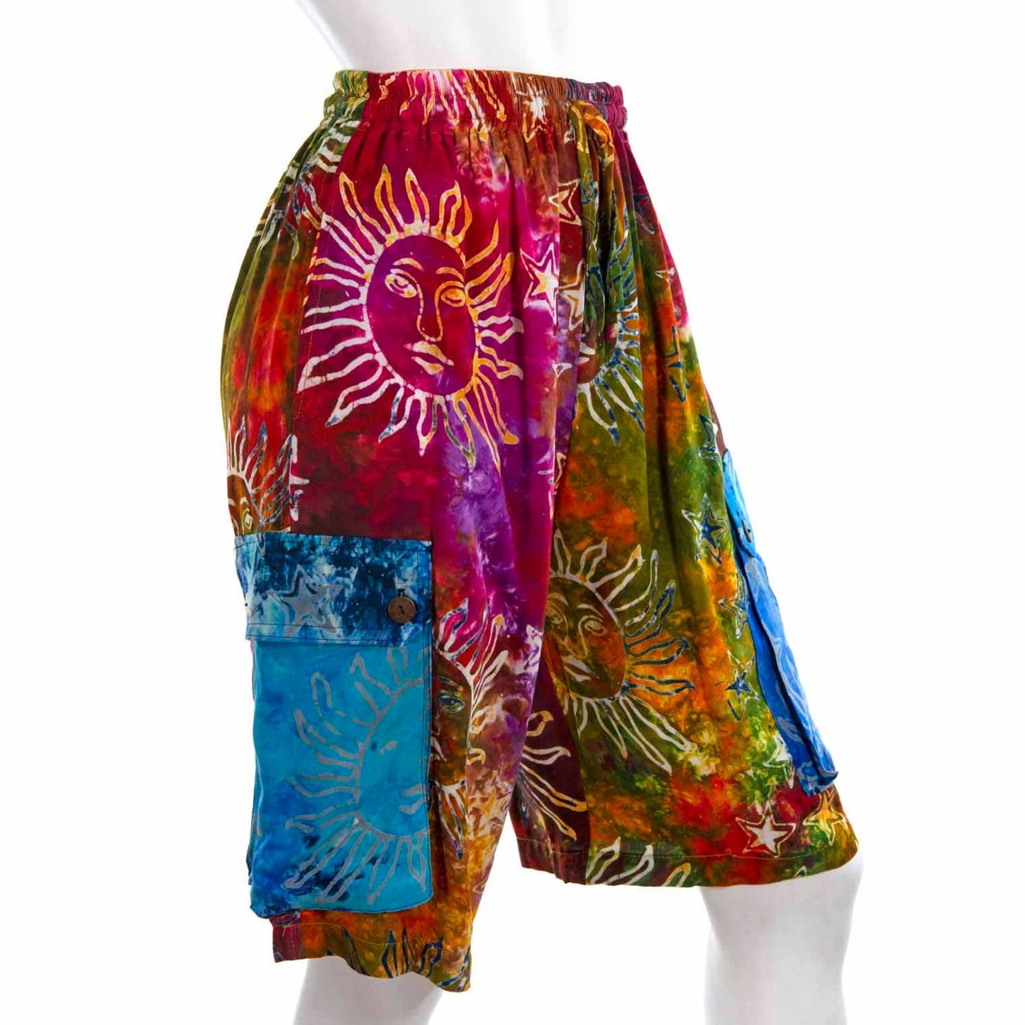 Campur Patch Combat Shorts: Blue
