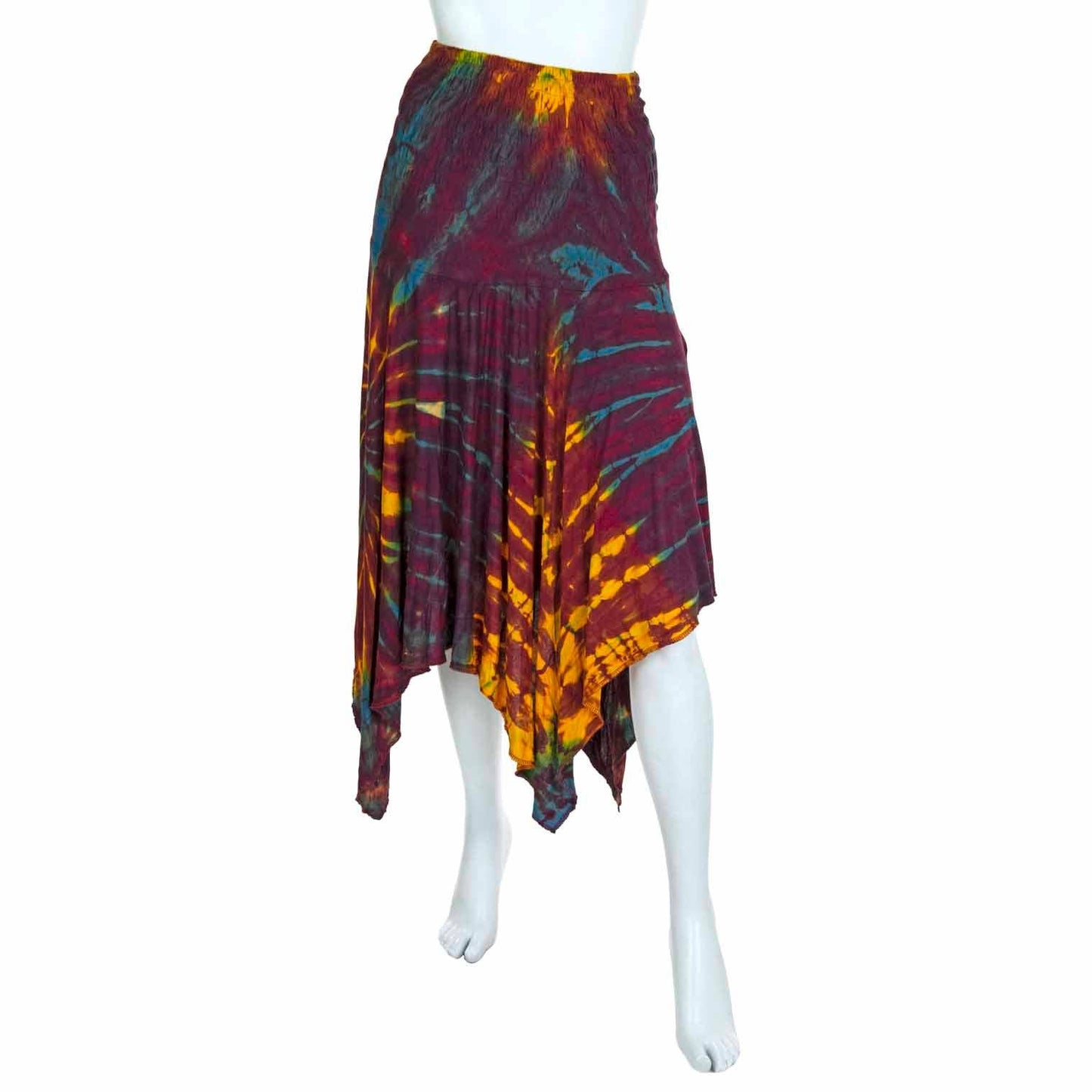Tie Dye Festival Pixie Dress Skirt: Purple