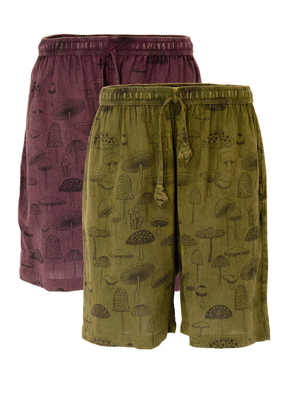 Mushroom Shorts: Khaki(K) / Medium/Large(ML)