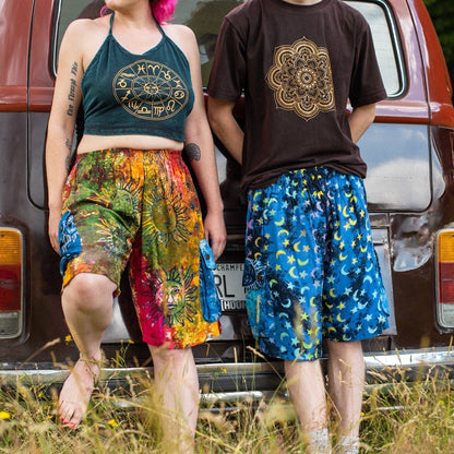 Campur Patch Combat Shorts: Blue