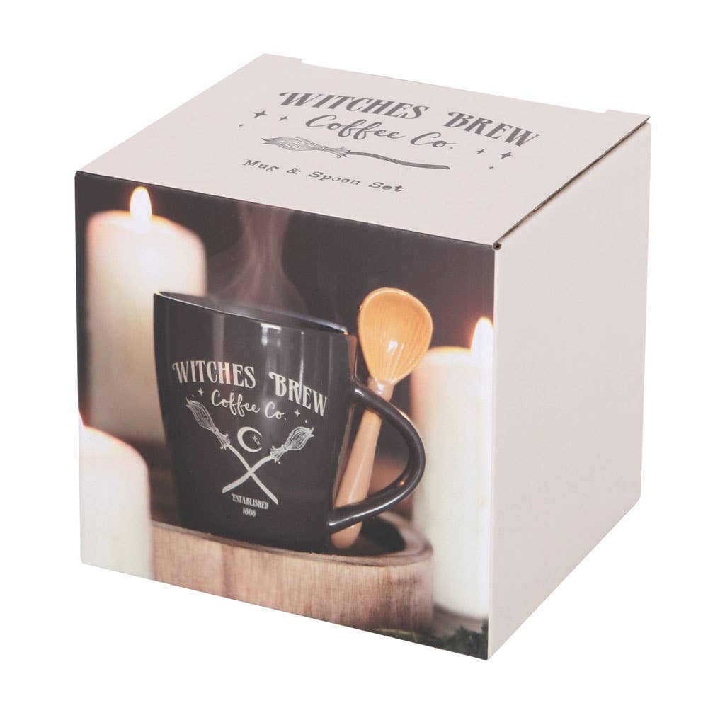 Witches Brew Coffee Co. Halloween Mug and Spoon Set