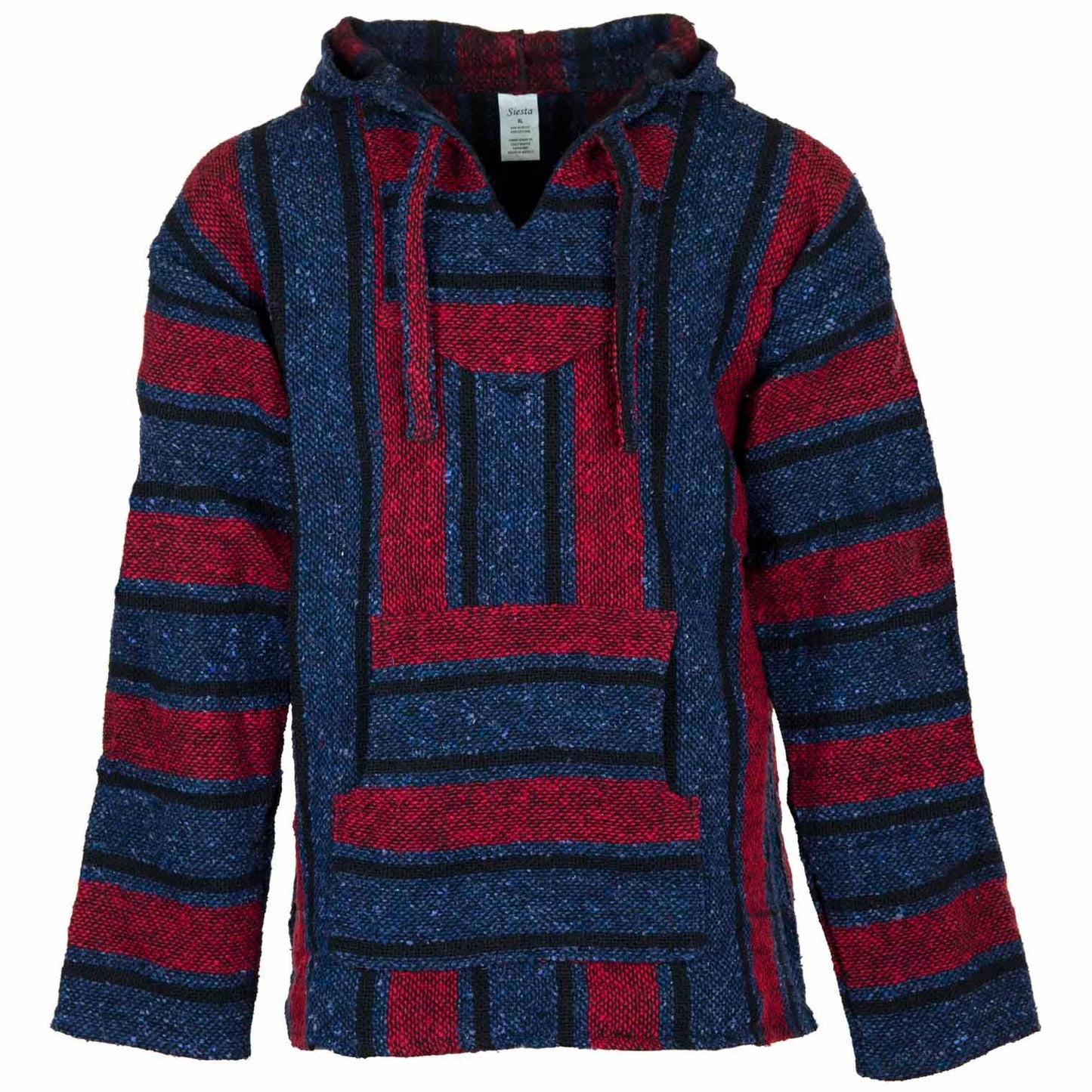 Baja Hoodie - Red, Blue and Black