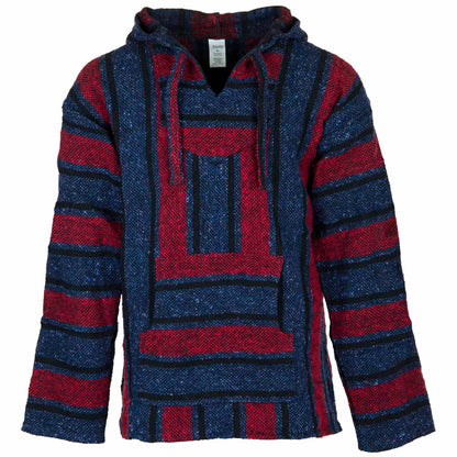 Baja Hoodie - Red, Blue and Black