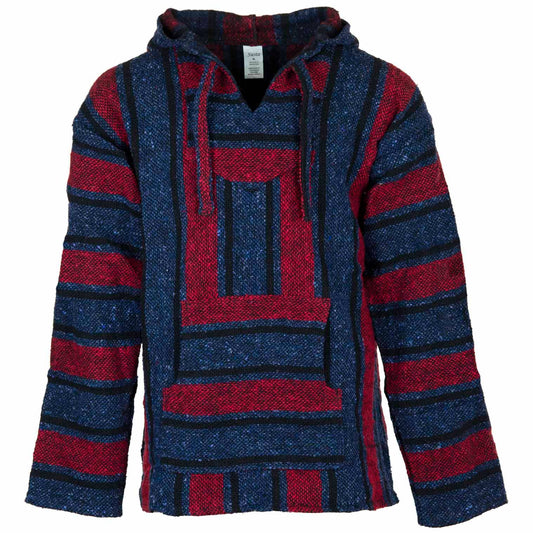 Baja Hoodie - Red, Blue and Black