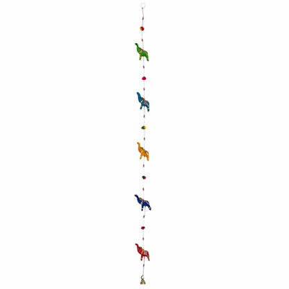 String of Elephants with Bell