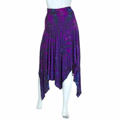 Tie Dye Festival Pixie Dress Skirt: Purple