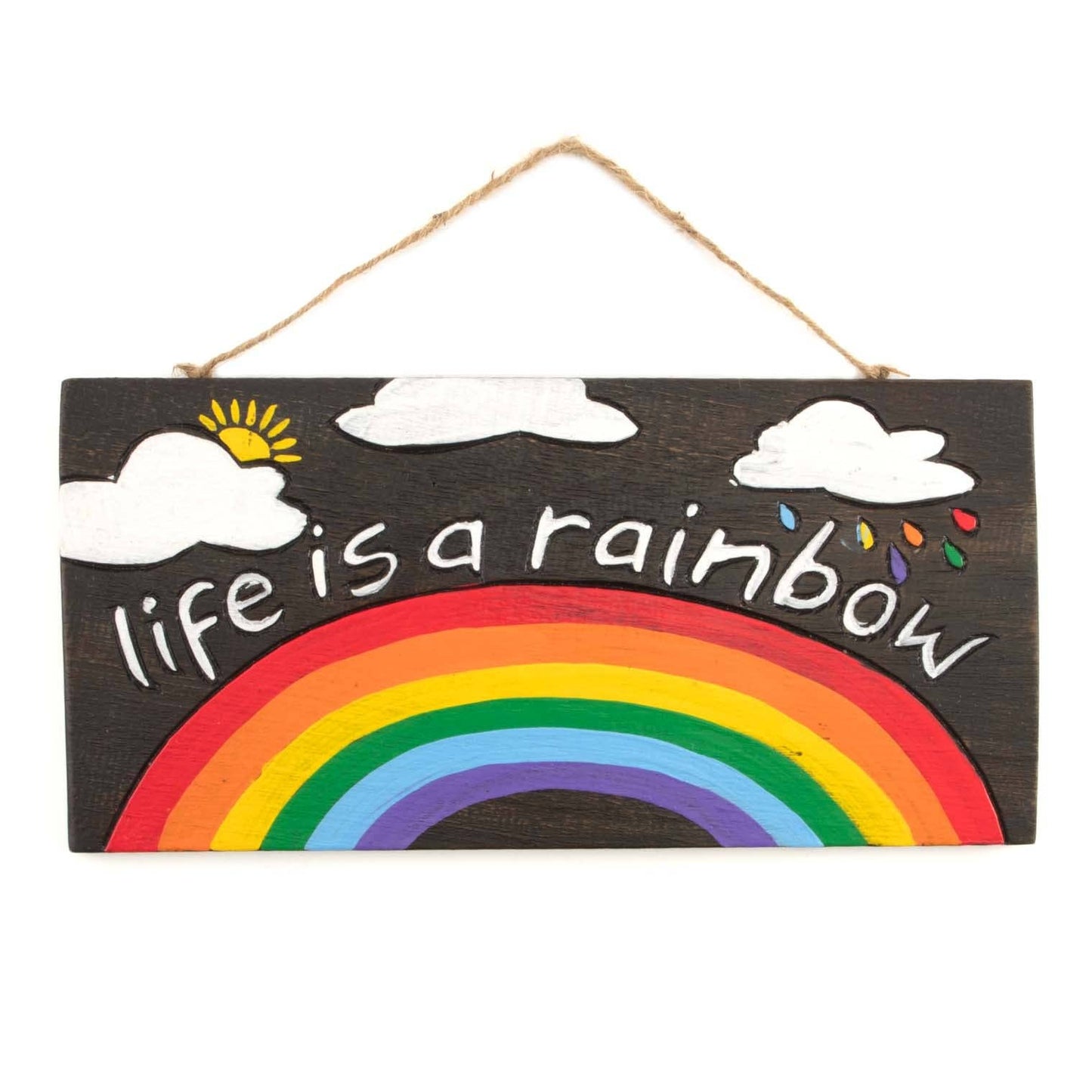 Life is a Rainbow Plaque