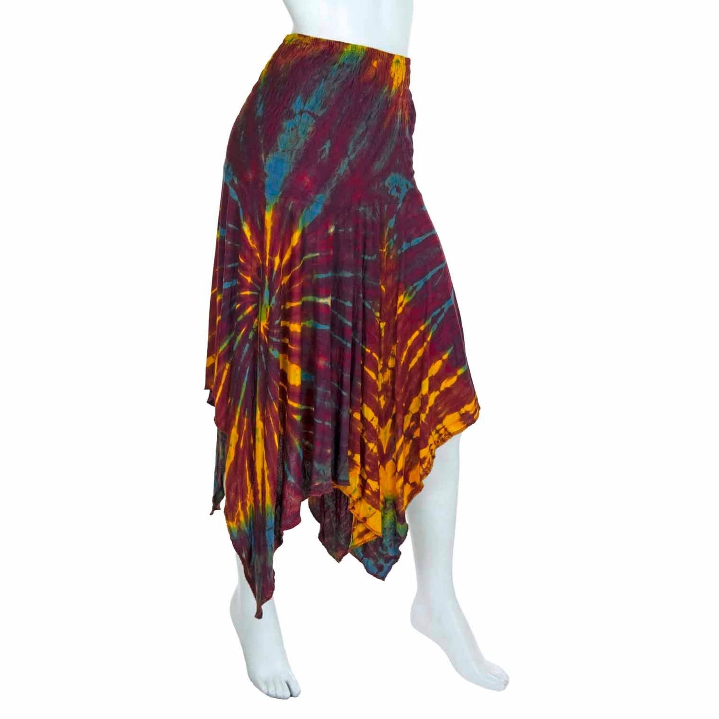 Tie Dye Festival Pixie Dress Skirt: Purple