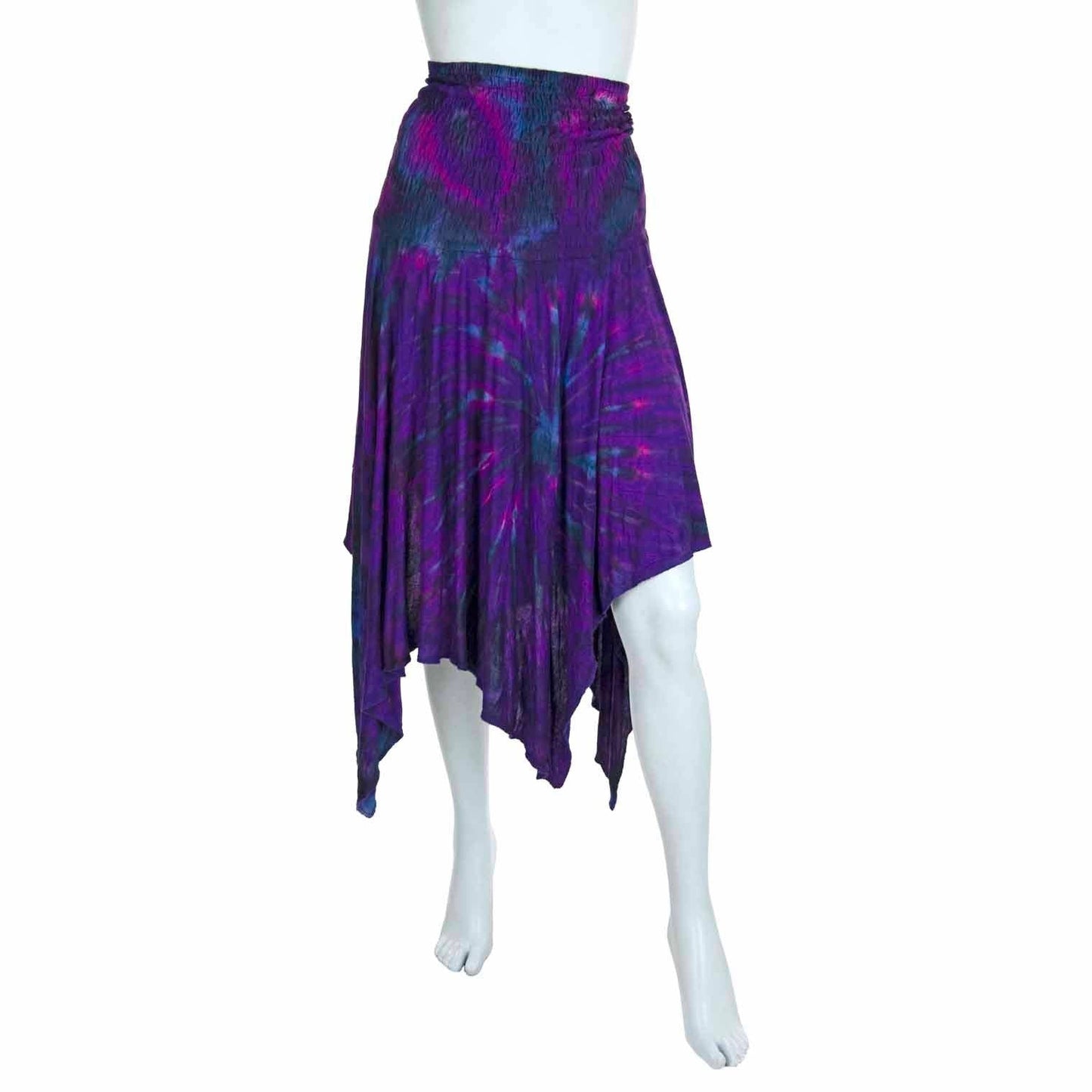 Tie Dye Festival Pixie Dress Skirt: Purple