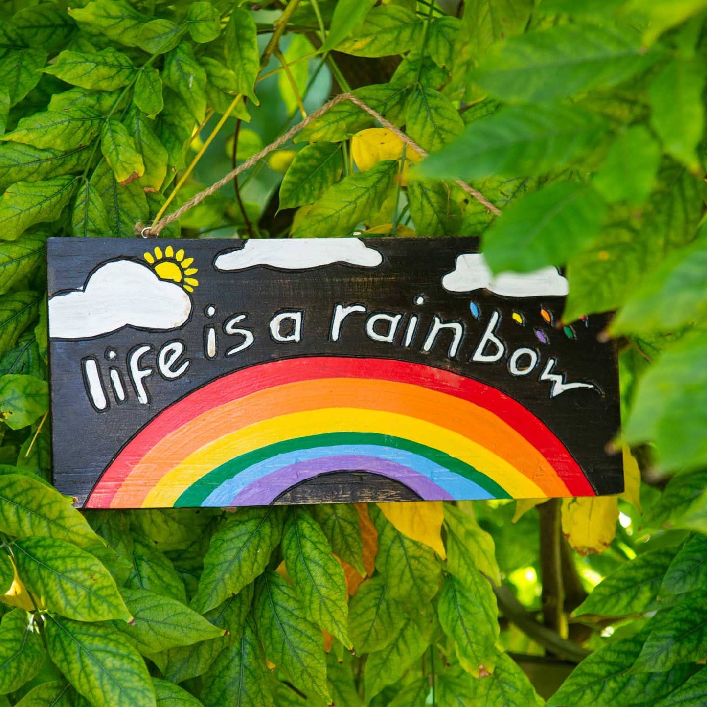 Life is a Rainbow Plaque
