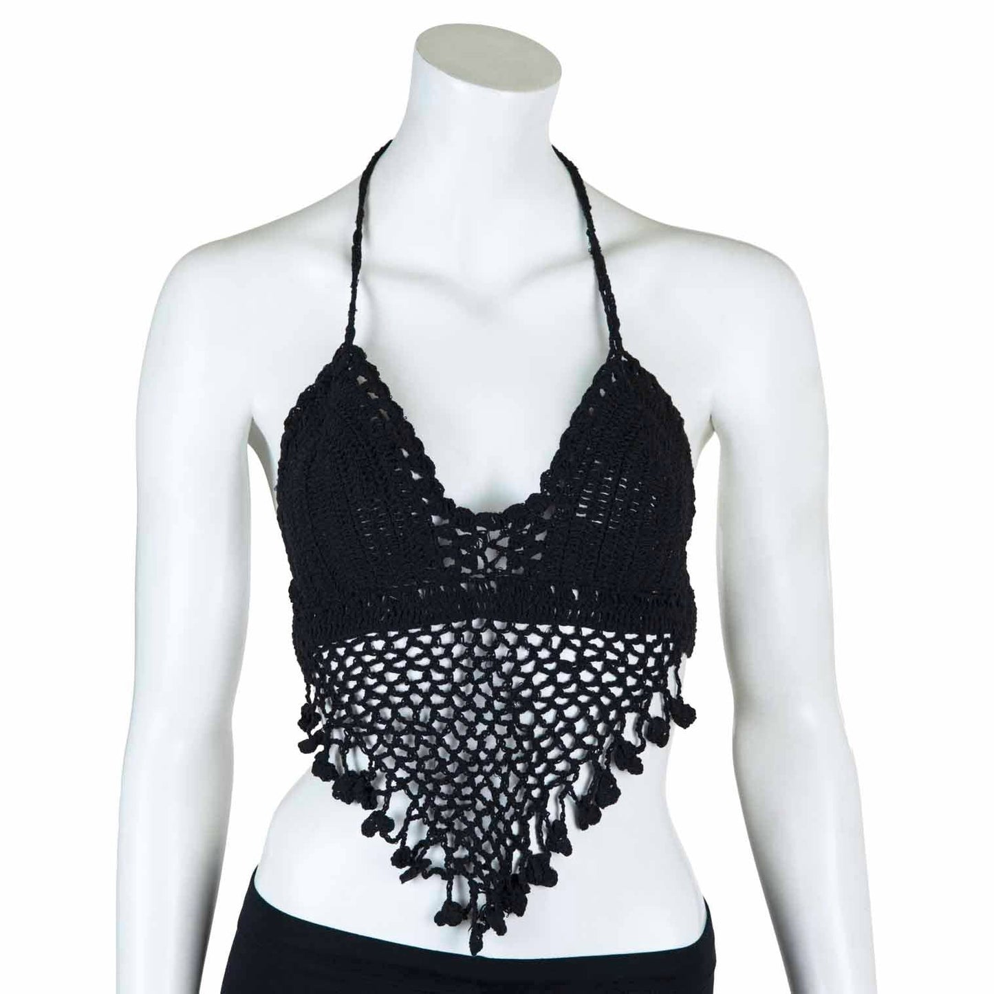 Tassel Crochet Bralette Top